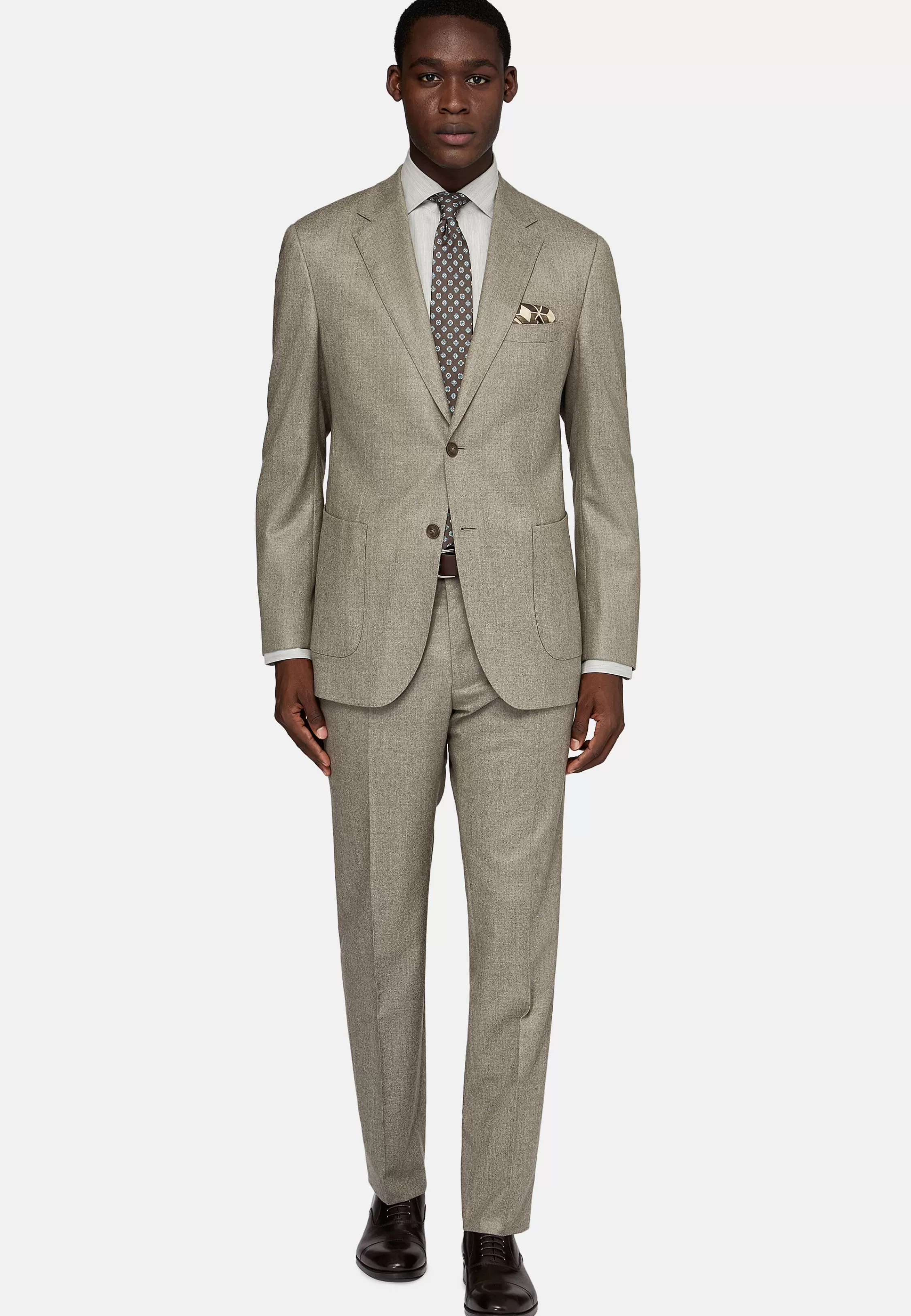 Boggi Milano Dove Grey Pure Wool Suit
