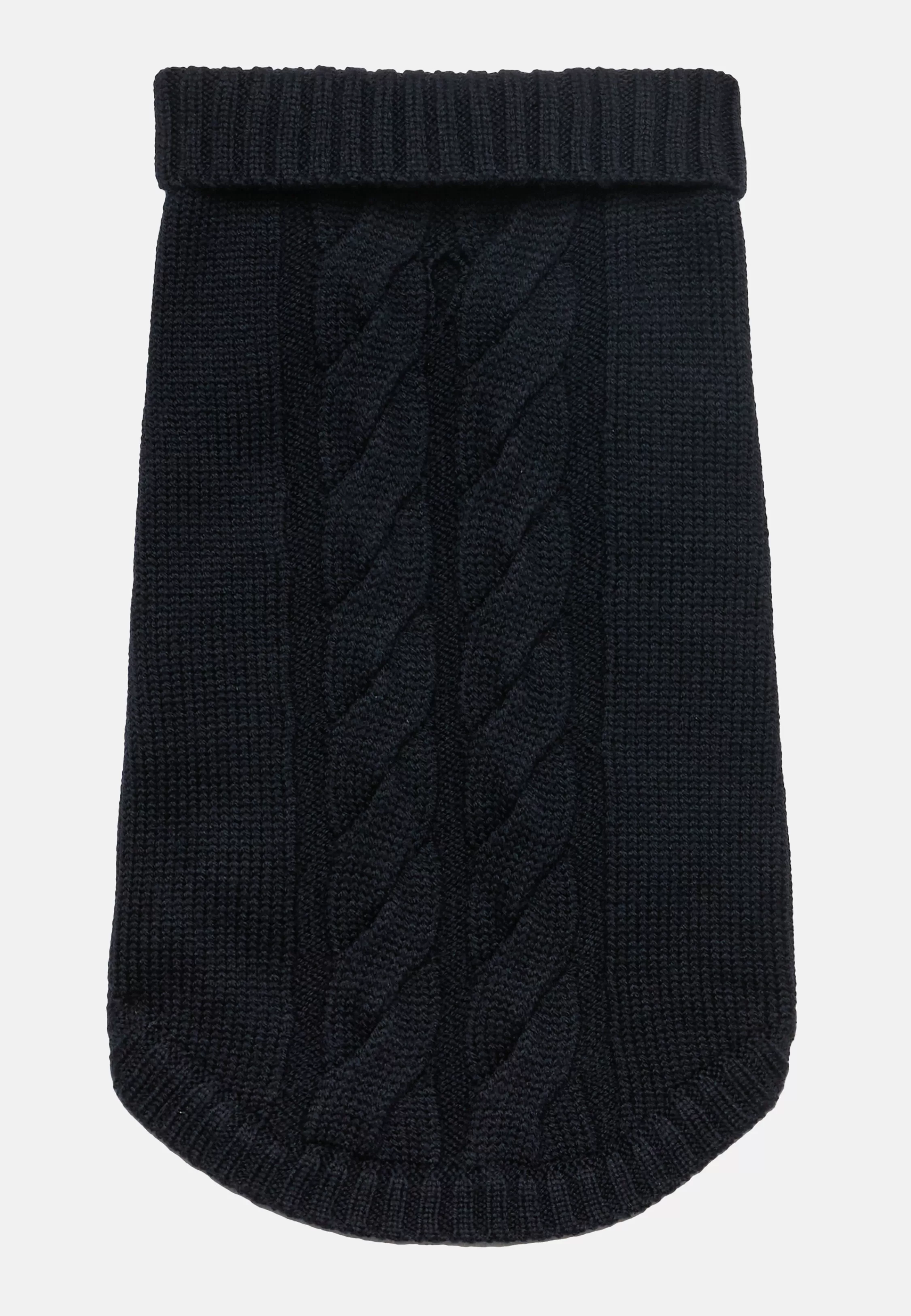 Boggi Milano Navy Polo Neck Jumper In Pure Merino Wool For Dogs