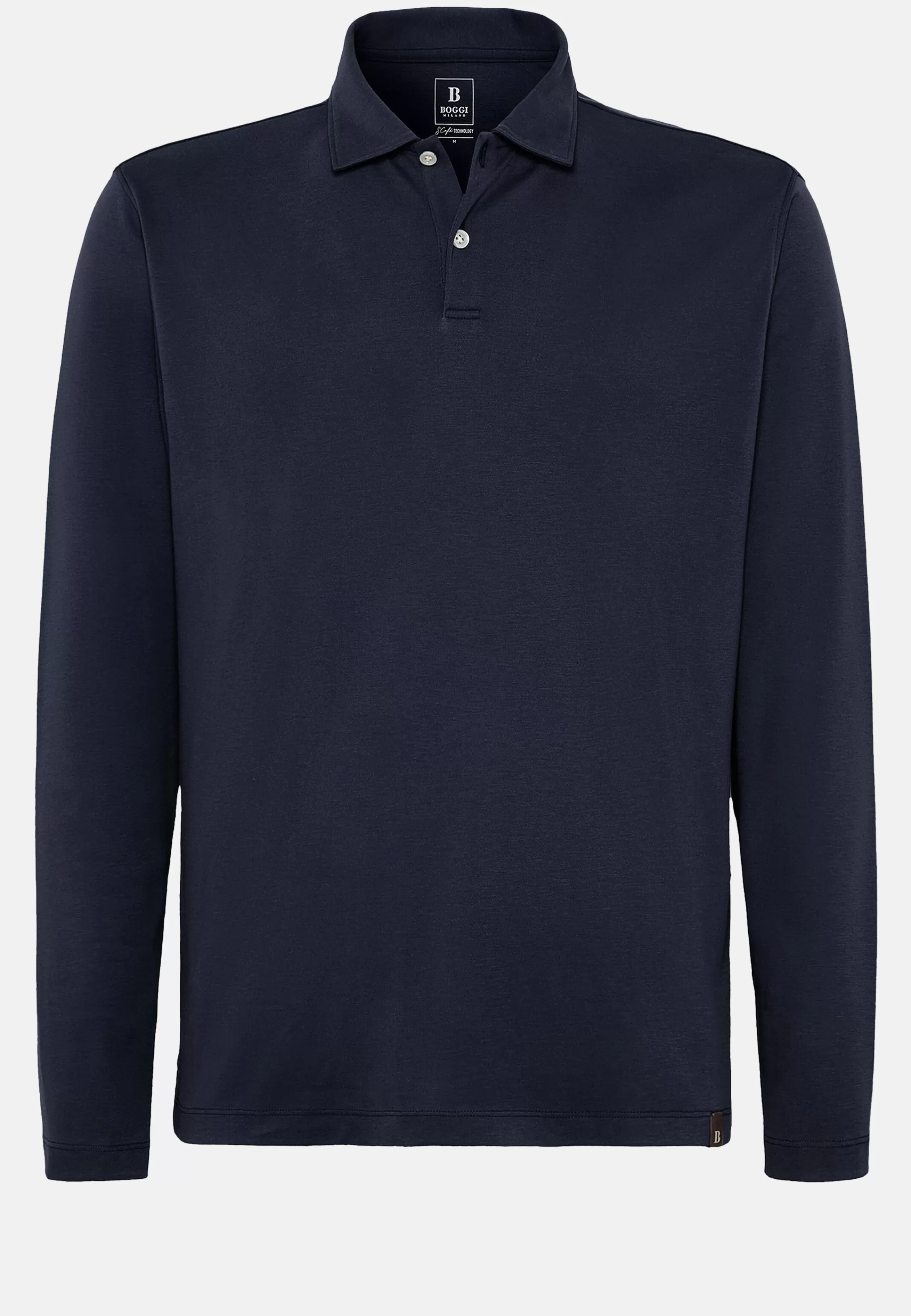 Boggi Milano Polo Shirt In A Cotton Blend High-Performance Jersey Regular