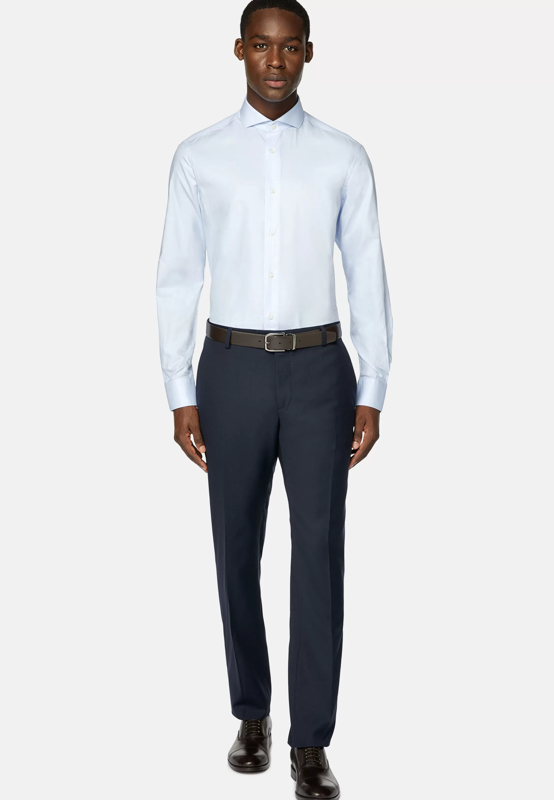 Boggi Milano Slim Fit Cotton Dobby Shirt