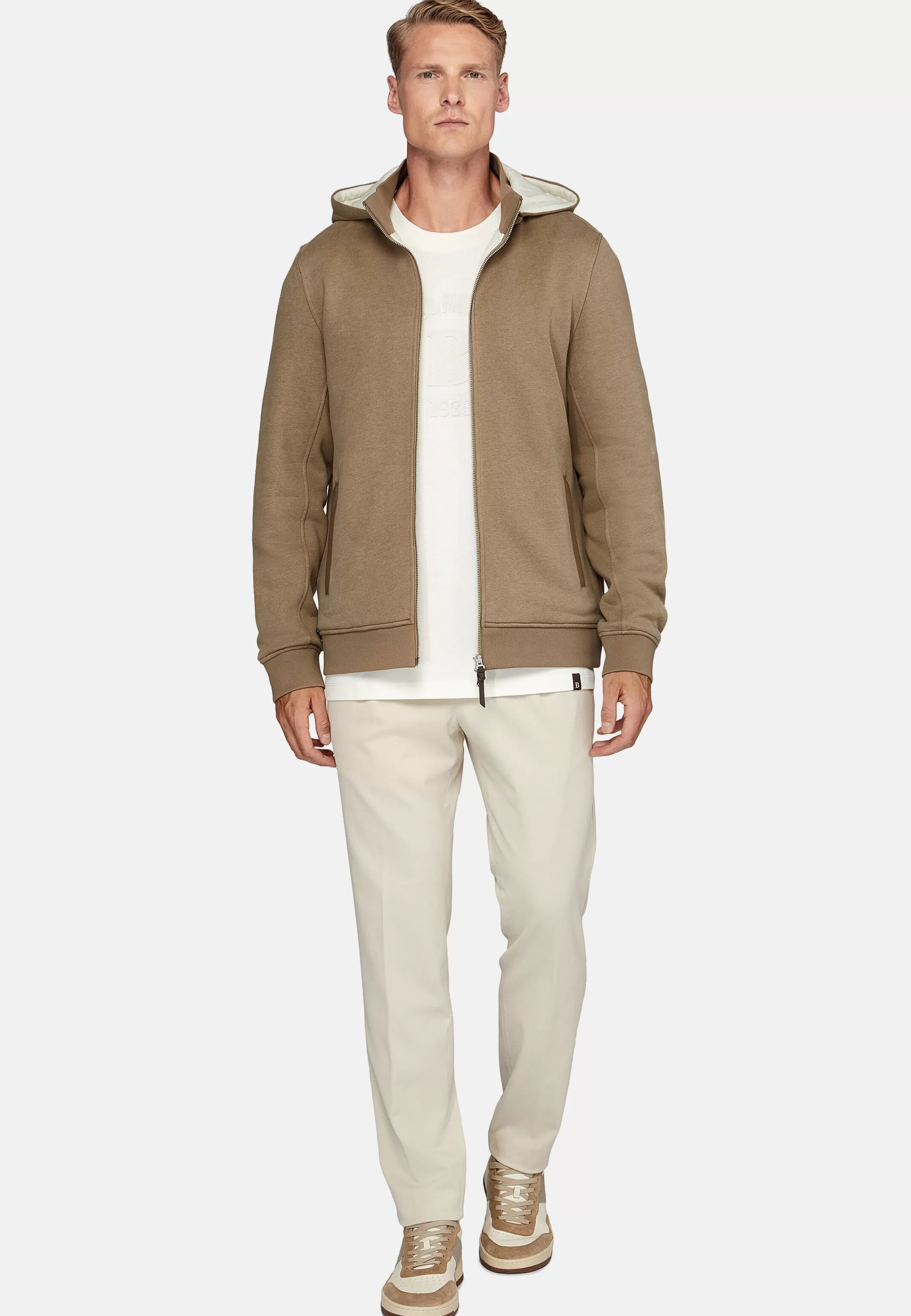 Boggi Milano Tencel Cotton Hooded Sweatshirt