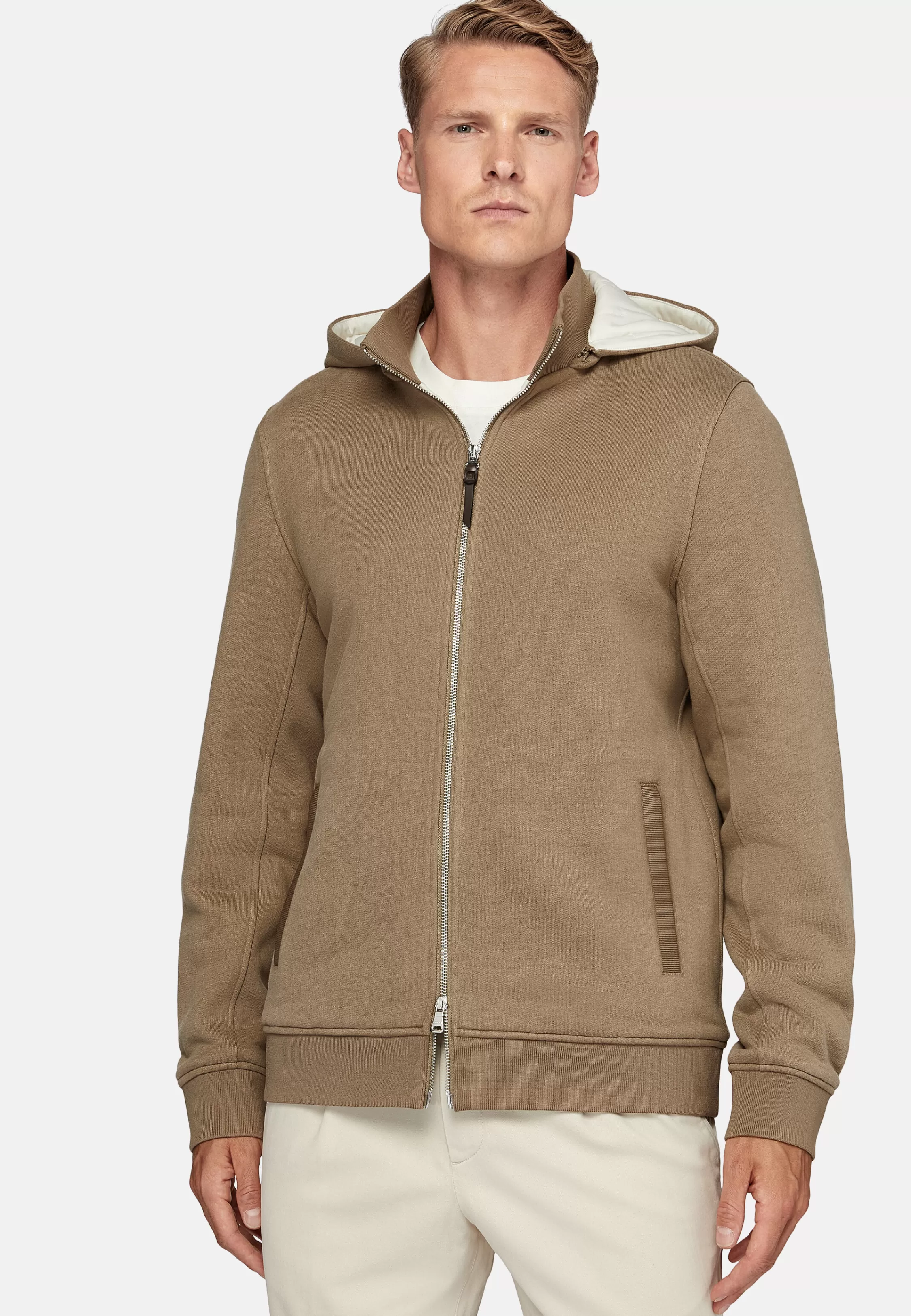 Boggi Milano Tencel Cotton Hooded Sweatshirt