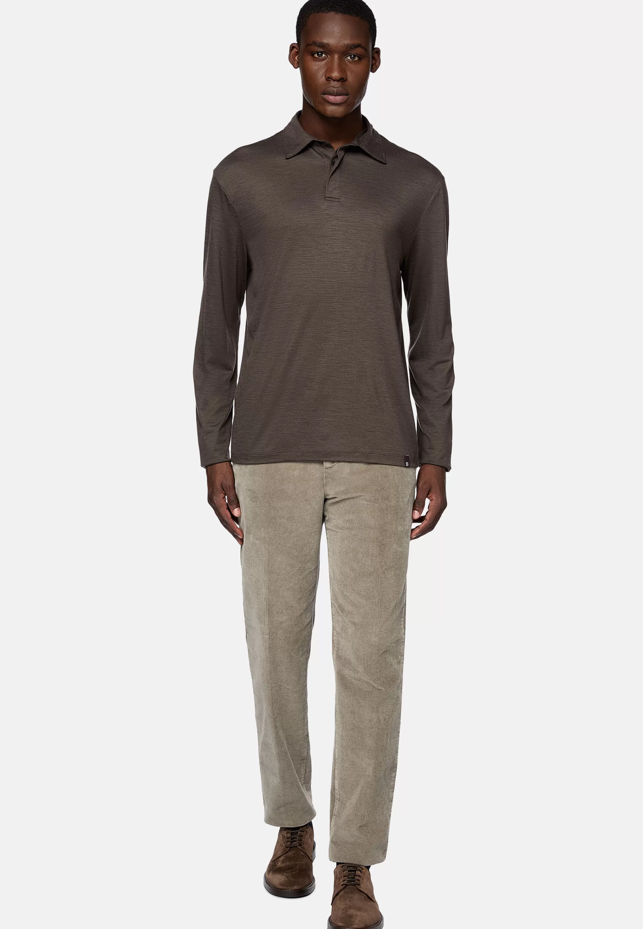 Boggi Milano Tencel Wool Polo Shirt