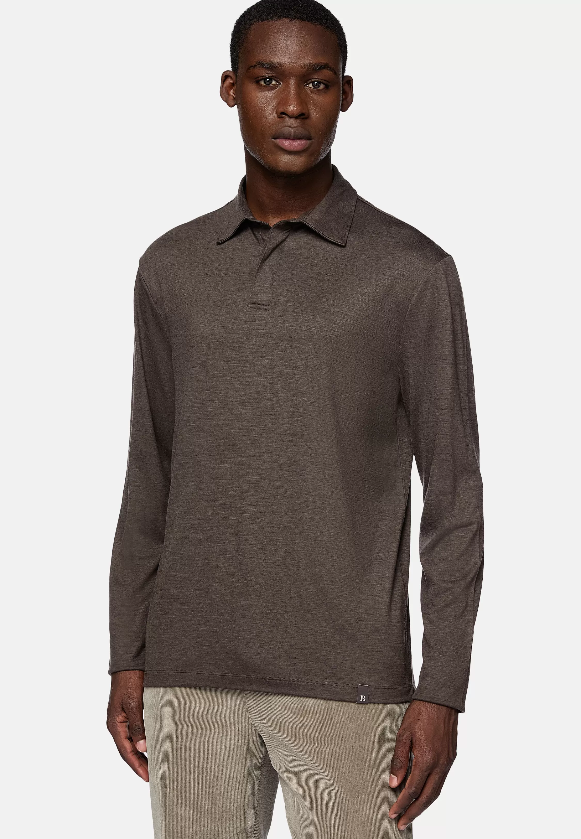 Boggi Milano Tencel Wool Polo Shirt