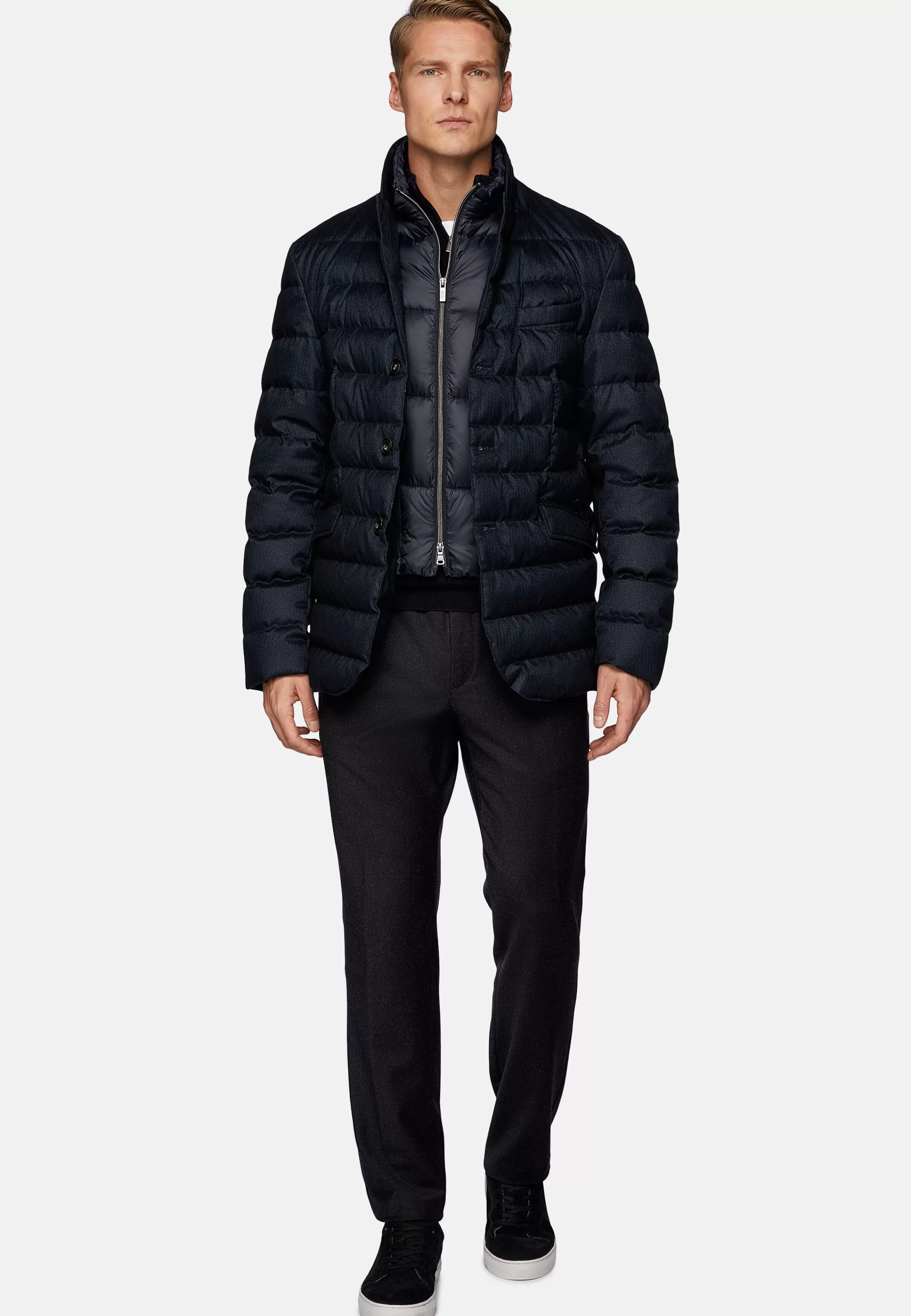 Boggi Milano Water Proof Fabric Real Down Jacket Style Missori