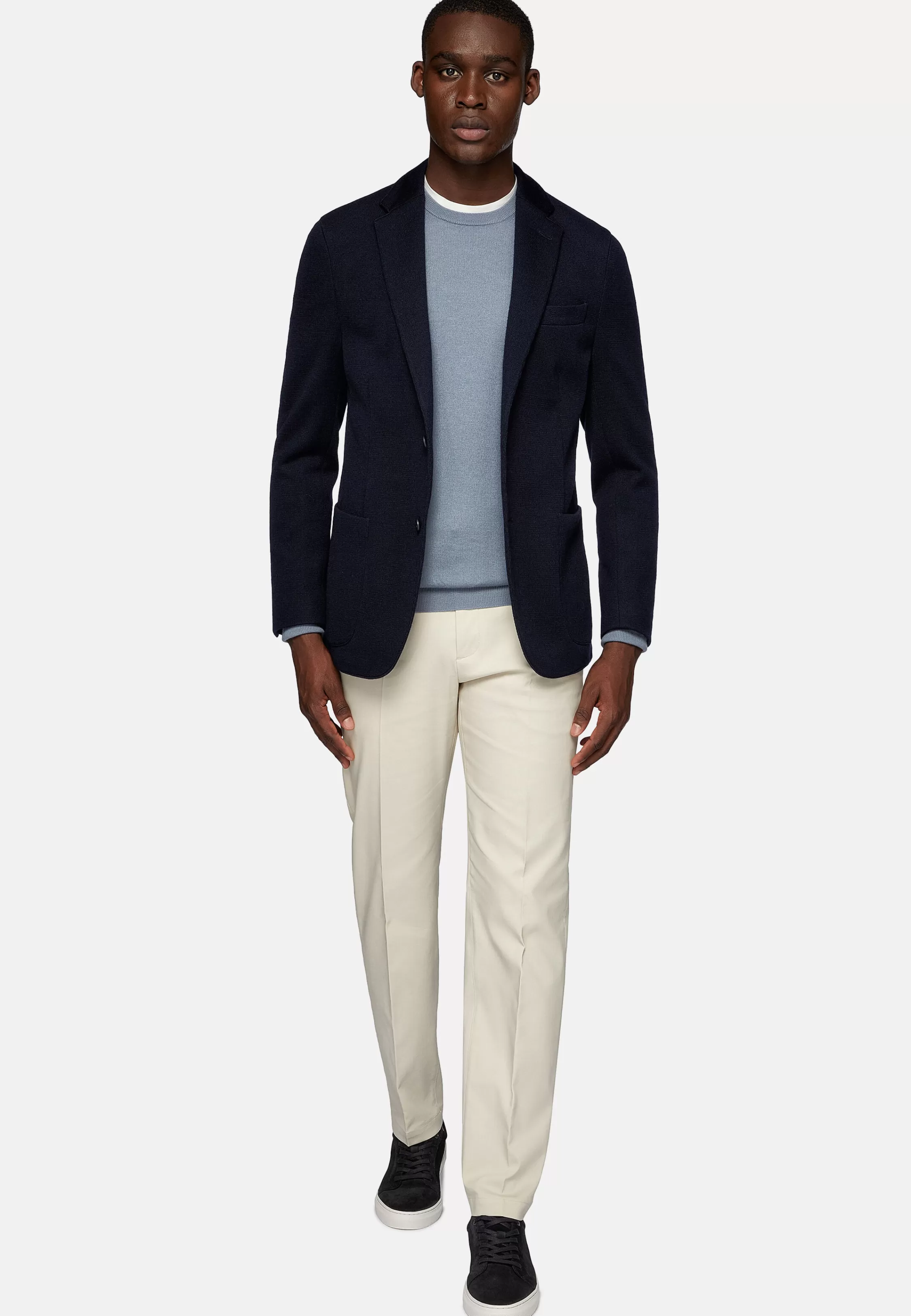 Boggi Milano Wool Jersey Blazer Style Bari